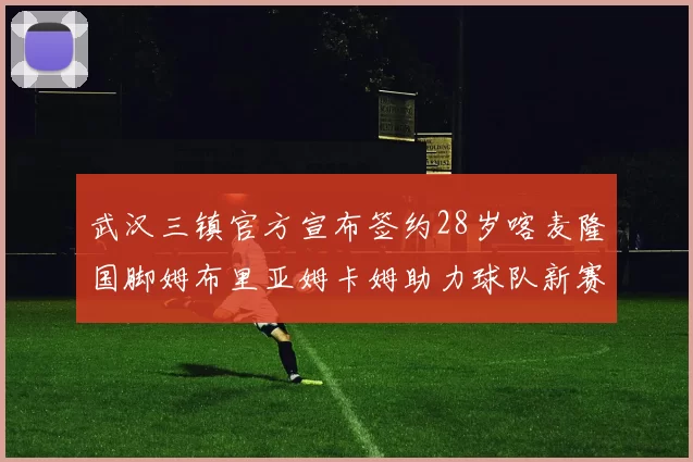 武汉三镇官方宣布签约28岁喀麦隆国脚姆布里亚姆卡姆助力球队新赛季